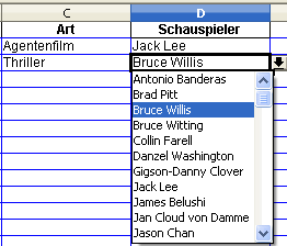 Dropdownliste fertig